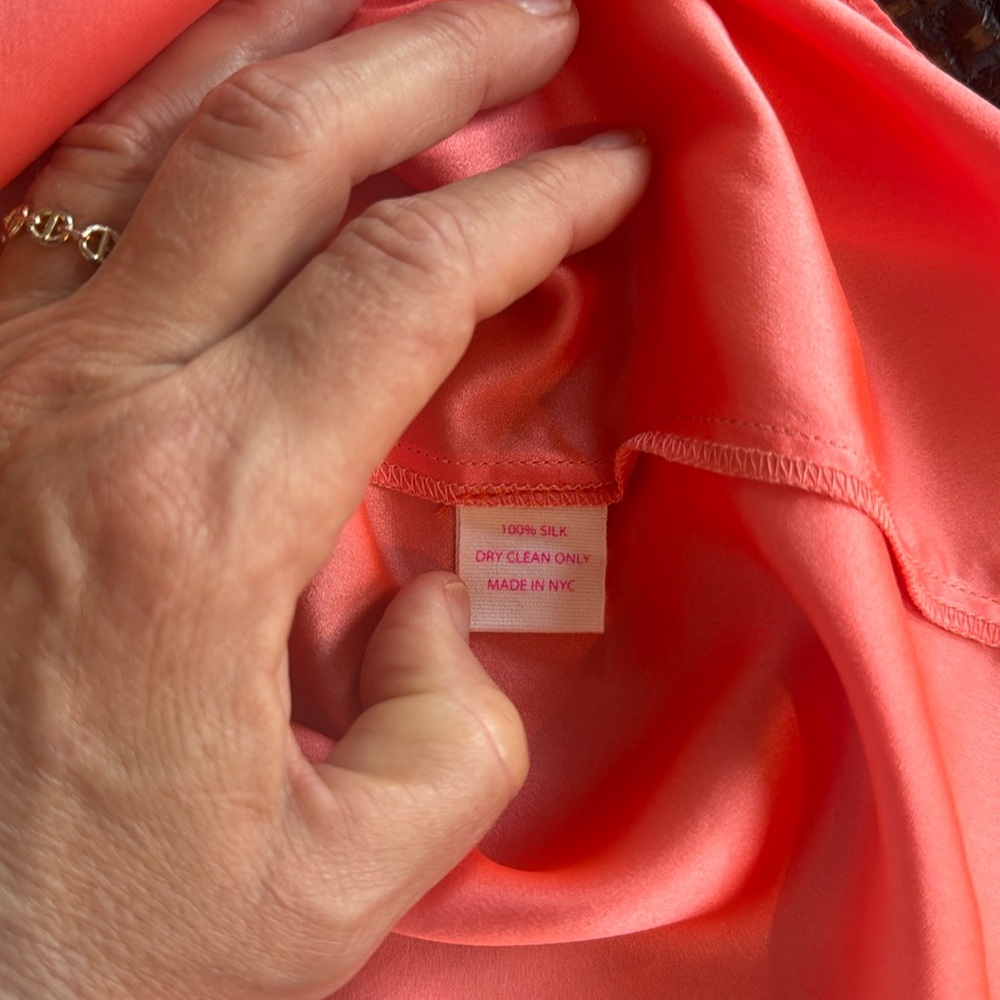 Alice & Trixie silk dress in cantaloupe size S. EUC. - Picture 4 of 4